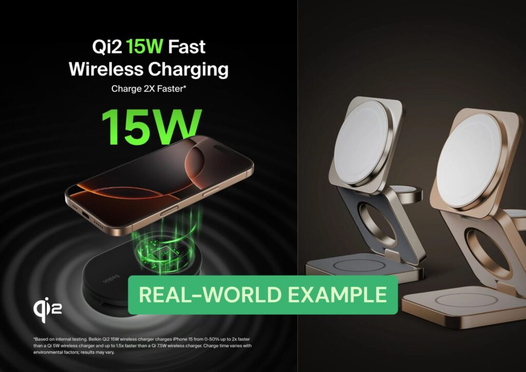 Qi2 wireless travel charger,